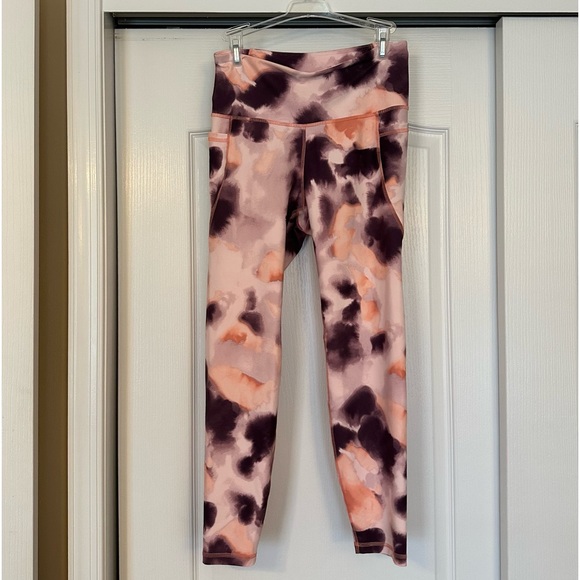 Old Navy Pants - Old Navy Elevate Leggings Peach and Purple Size Large